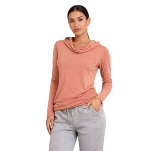 Handful Peach Long Sleeve Hoodie‎ Top Size M Soft, Lightweight, Athleisure, Yoga